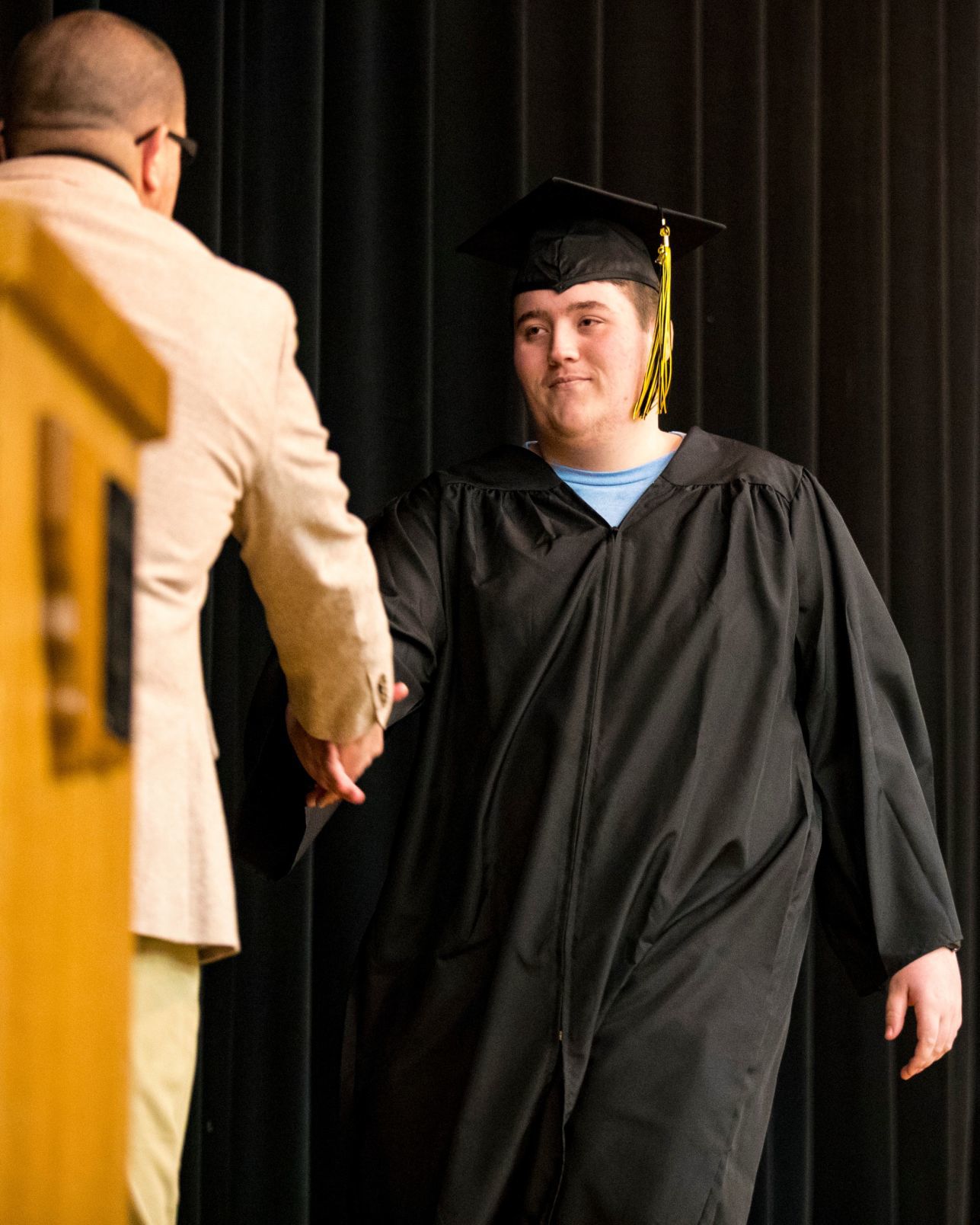 Blake Raines' graduation ceremony
